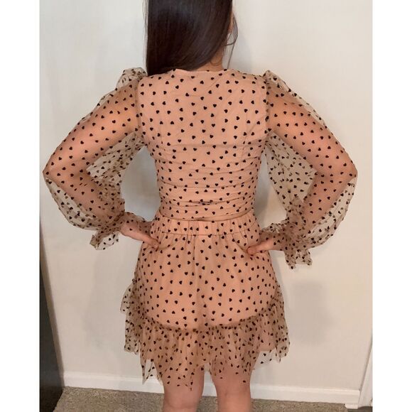 SHEIN Mesh Heart Print Set – Size S - Picture 3 of 3